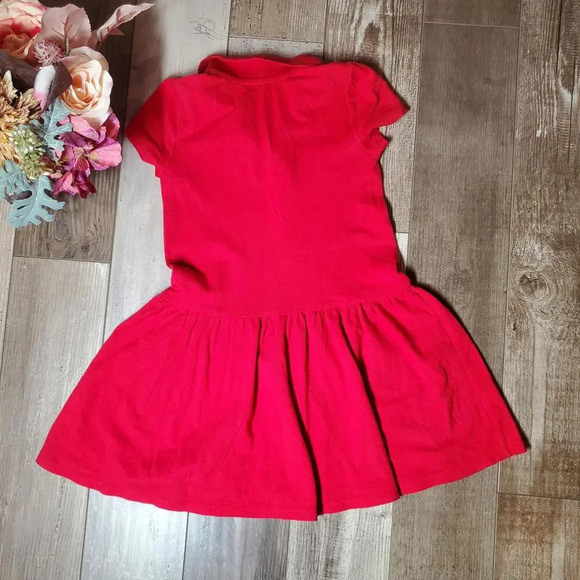The Children's Place Ruby Red Polo Short Sleeve Dress Girls Size 4T NWOT - Picture 7 of 14